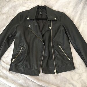 Faux leather jacket